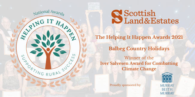 Iver Salvesen Award for Combatting Climate Change - Balbeg Country Holidays
