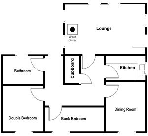 Foxglove Cottage floor plan